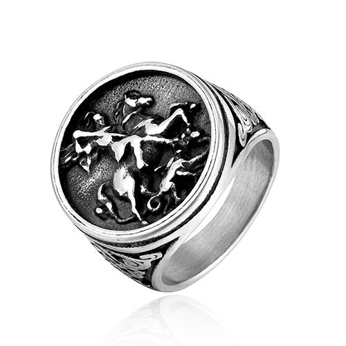 Men's Roman Soldier Dragon Ring