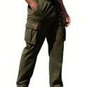 New Men's Leisure Cargo Drawstring Pants