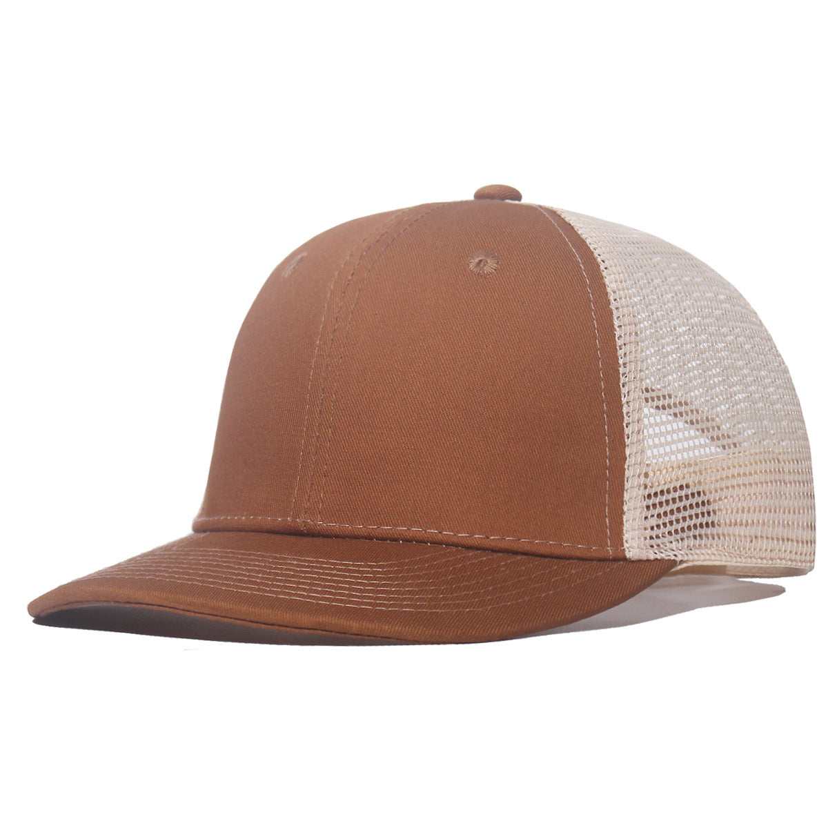 Baseball Slightly Curved Wide Brim Breathable Peaked Cap