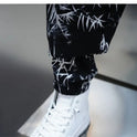 Men's Summer Loose Floral Casual Ice Silk Harem Pants