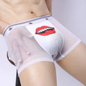 Summer Men's Ice Silk Ultra-thin Breathable Mesh Quick-drying Panties