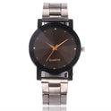 Simple Tawny Changeable Cut Glass Mirror Quartz Watch