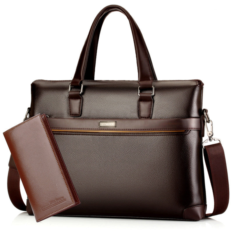 Men's diagonal handbag briefcase