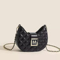 High-end New Fashion Rhombus Single Shoulder Underarm All-match Niche Texture Chain Messenger Bag