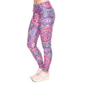 Printed high-rise sport cropped trousers