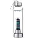 Crystal Infused Elixir Glass & Bamboo Water Bottle