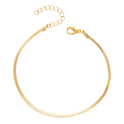 Flat Shape Chain Anklet Simple Women's Fashion