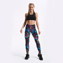 Psychedelic Style Colorful Vortex Printed Leggings