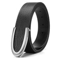 Casual Business Smooth Buckle Fashion Men's Leather Belt