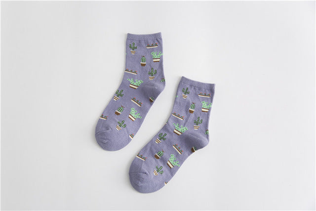 Cactus cotton tube stockings