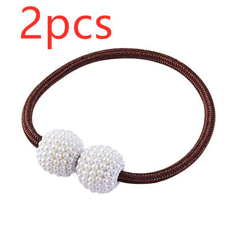 Magnetic Curtain Tiebacks Pearl Beads