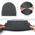 Big Head Circumference Warm Ear Protection Men's Woolen Cap