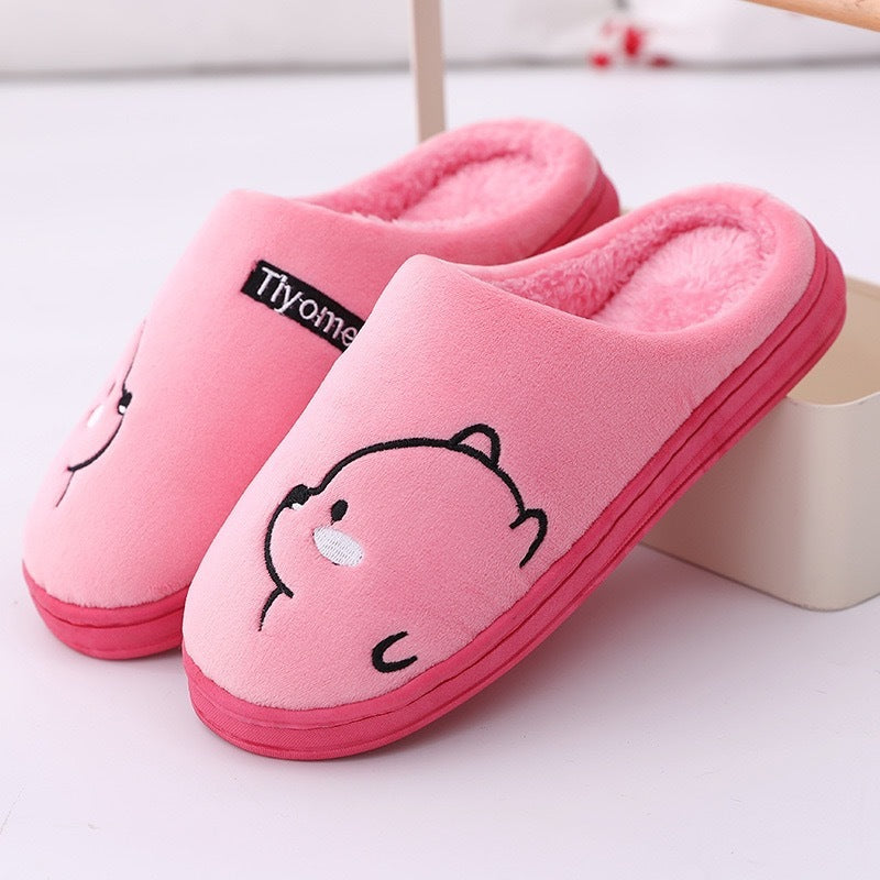 Indoor lovers' cotton slippers