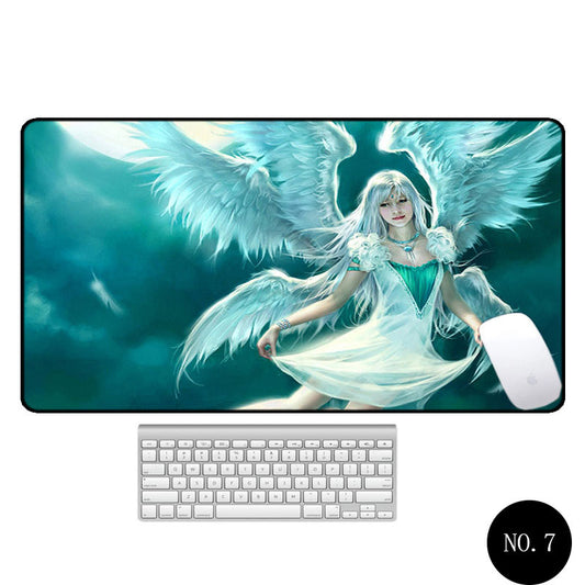 Angel Pattern Large Office Non-Slip Mouse Pad