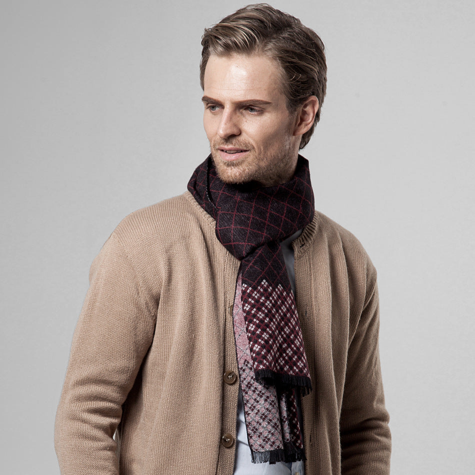 Men's scarf for autumn and winter