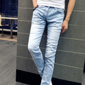 Stretch men's denim trousers