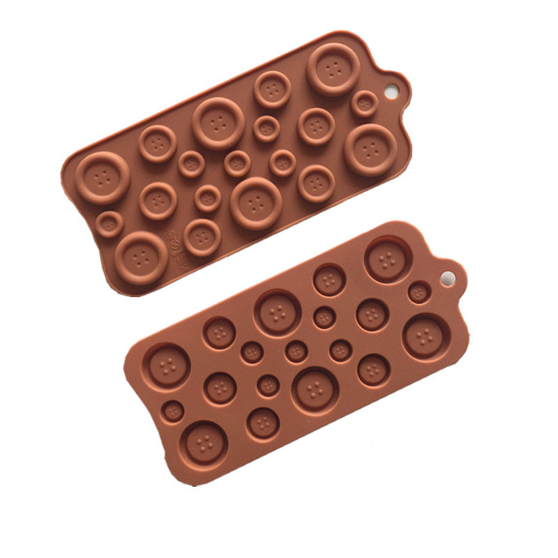 Button silicone chocolate mold