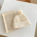 Children's Knitted All-matching Creamy-white Cream Hat