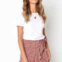 Fashion ruffled lace irregular skirt