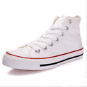 High-top canvas shoes