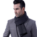 Men's scarf young unisex herringbone scarf