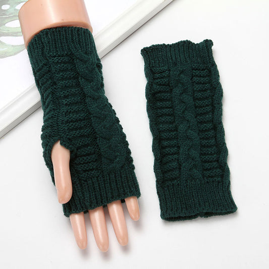 Men's And Women's Extended Warm Wool Leaking Gloves