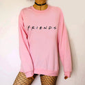 Letter pattern round neck long sleeve plus velvet T