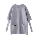 Big Size Women's Fashion Long Loose Casual Hoodi