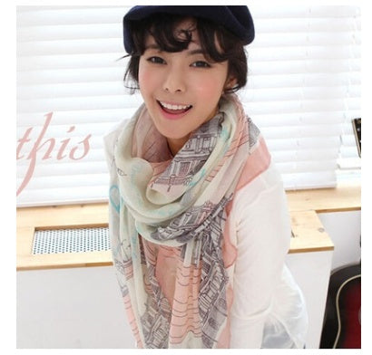 Ethnic style warm decorative scarf