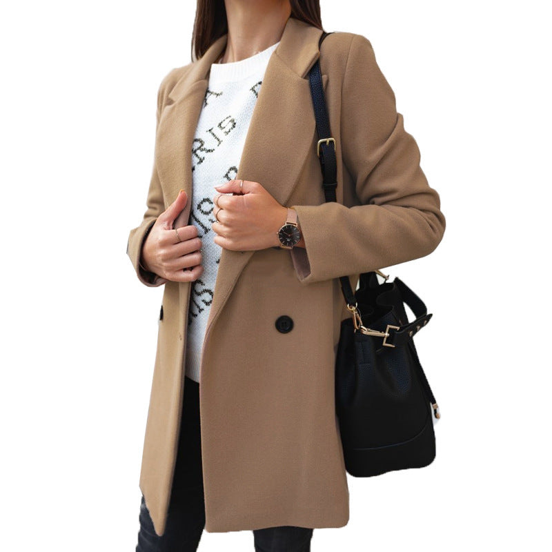 Woolen coat woman