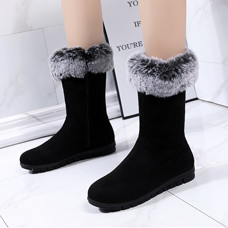 Plus velvet thick warm snow cotton shoes