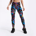 Psychedelic Style Colorful Vortex Printed Leggings