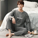 Pajamas Men's Cotton Long Sleeve