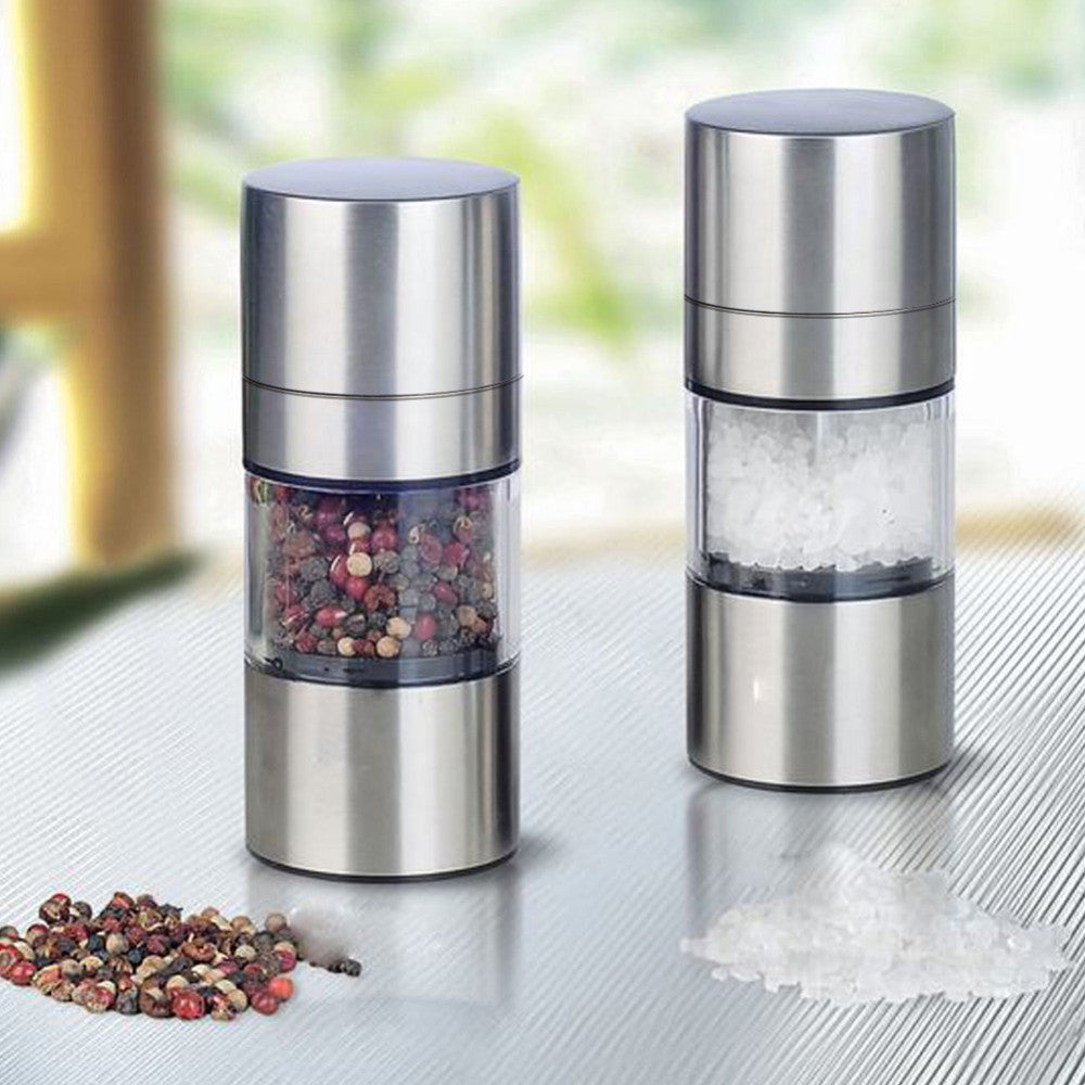 Restaurant grinder stainless steel pepper mill manual quick pulverizer