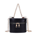 Chain crossbody bucket bag