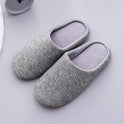 Home wooden floor non-slip warmth half-pack heel slippers