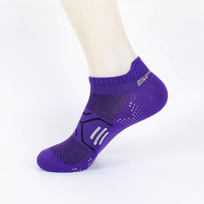 Women's Colorful Mesh Breathable Sweat Absorbing Sports Short Socks