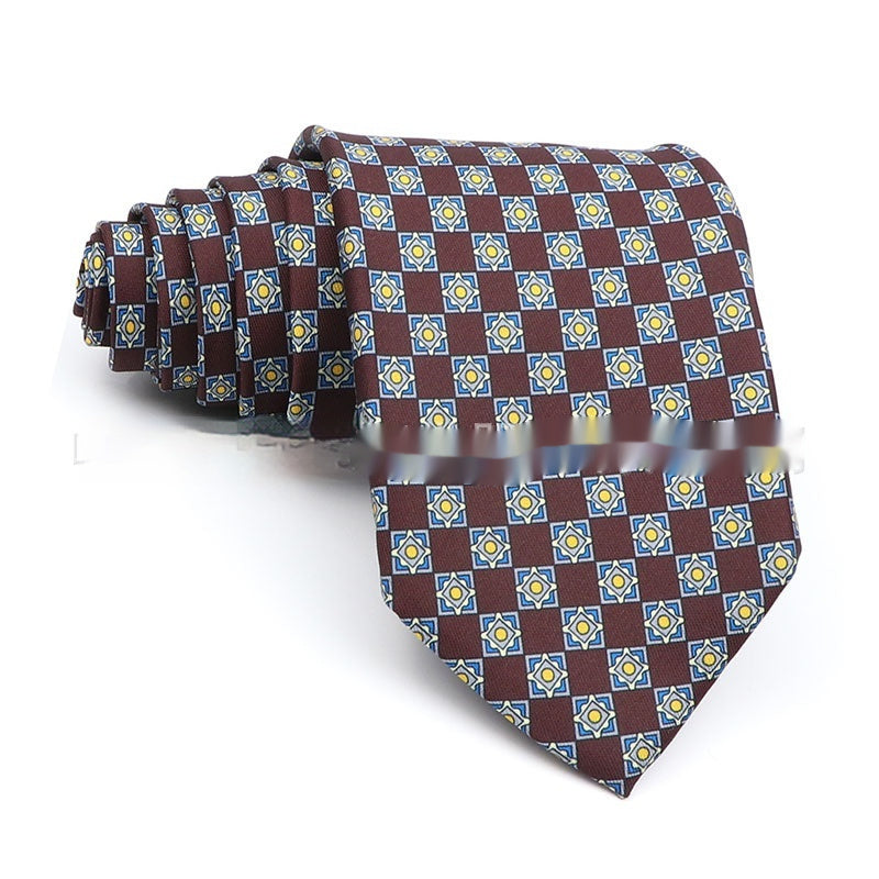 Business Polyester Men's Printed Workplace Tie