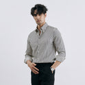 Men's Korean-style Vertical Stripes Trendy Pu Shuai Shirt Business Casual Shirt