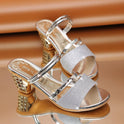 Women's summer chunky heel sandals