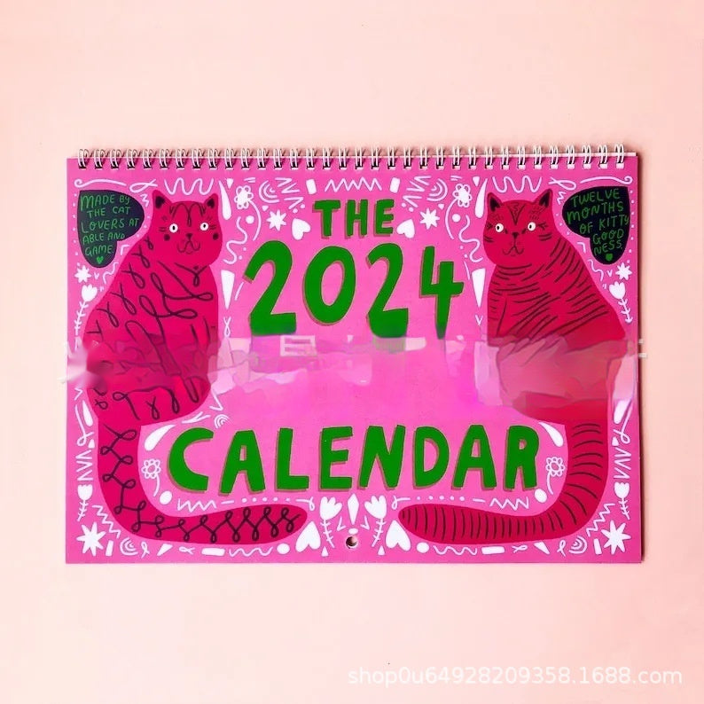 Cat Calendar Wall Planner