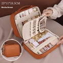 Three-in-one Multifunctional Partition Storage PU Cosmetic Bag