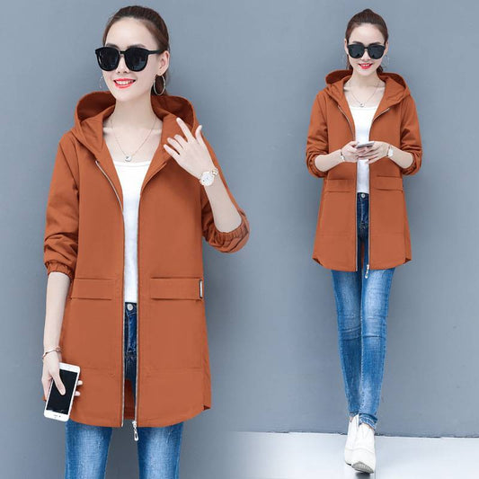 New Style Plus Fat Plus Size Women's Trench Coat