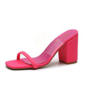 New High Heel Sandals And Slippers Women Sandals European And American Color Slippers