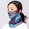 Thin mesh small silk scarf