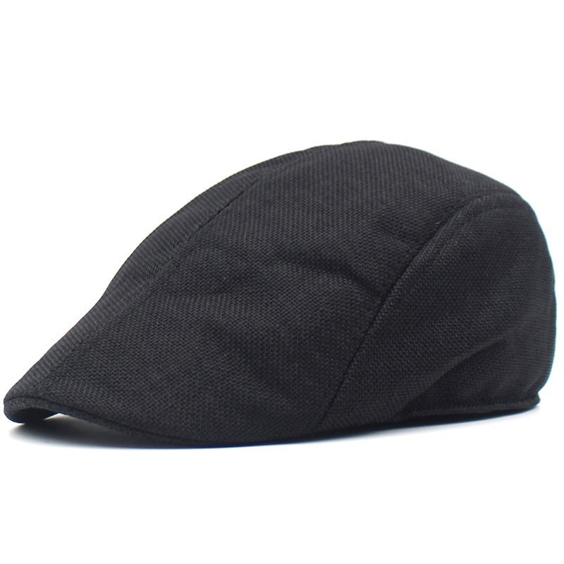 Breathable outdoor retro peaked cap mesh beret