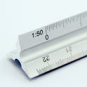 30cm Metal Silver Architect Technical Triangle Ruler