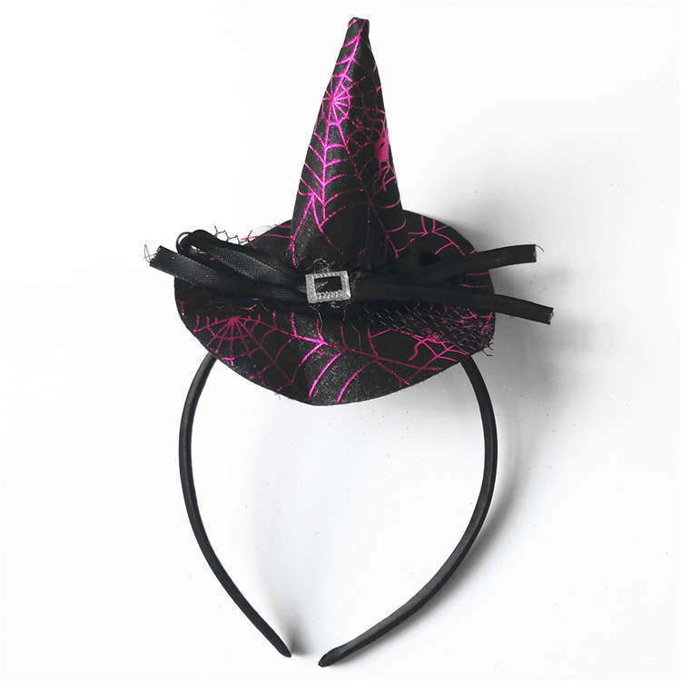 Halloween Witch Hat Headband Holiday Children Props Party Hair Accessories