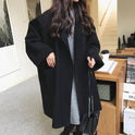 Long coat in woolen coat