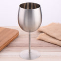 Europe Style 300ml Wine Glass Stainless Steel Wine Goblets Champagne Glass Creative Winecup Durable Beer Drinking Ware